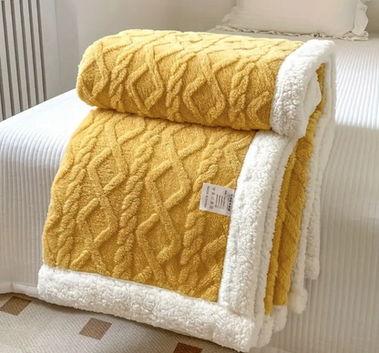 All-Season Sherpa Plush Throw Blanket™