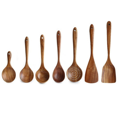 Teak Wooden Utensil Set