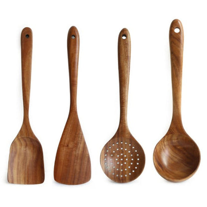 Teak Wooden Utensil Set