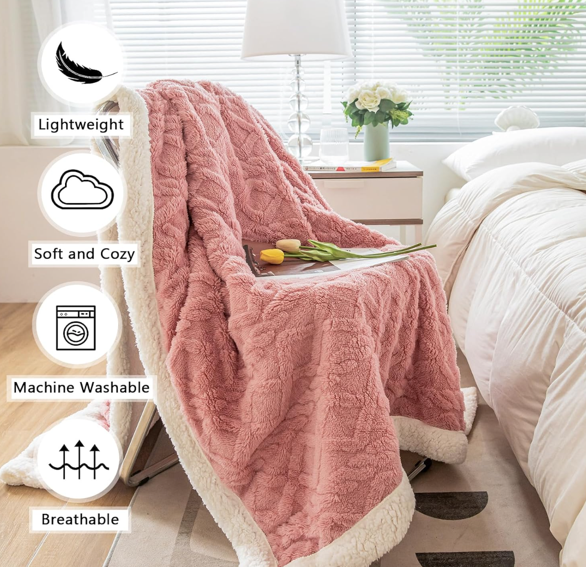 All-Season Sherpa Plush Throw Blanket™