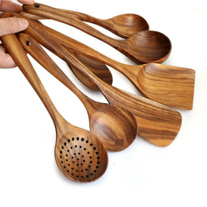 Teak Wooden Utensil Set