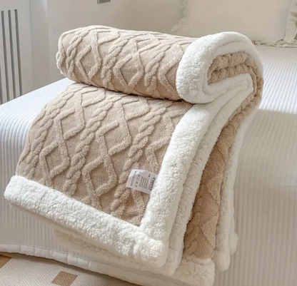 All-Season Sherpa Plush Throw Blanket™