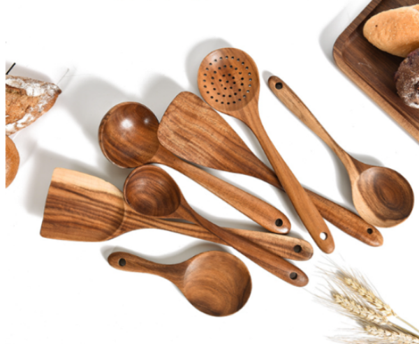 Teak Wooden Utensil Set